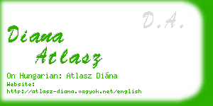 diana atlasz business card